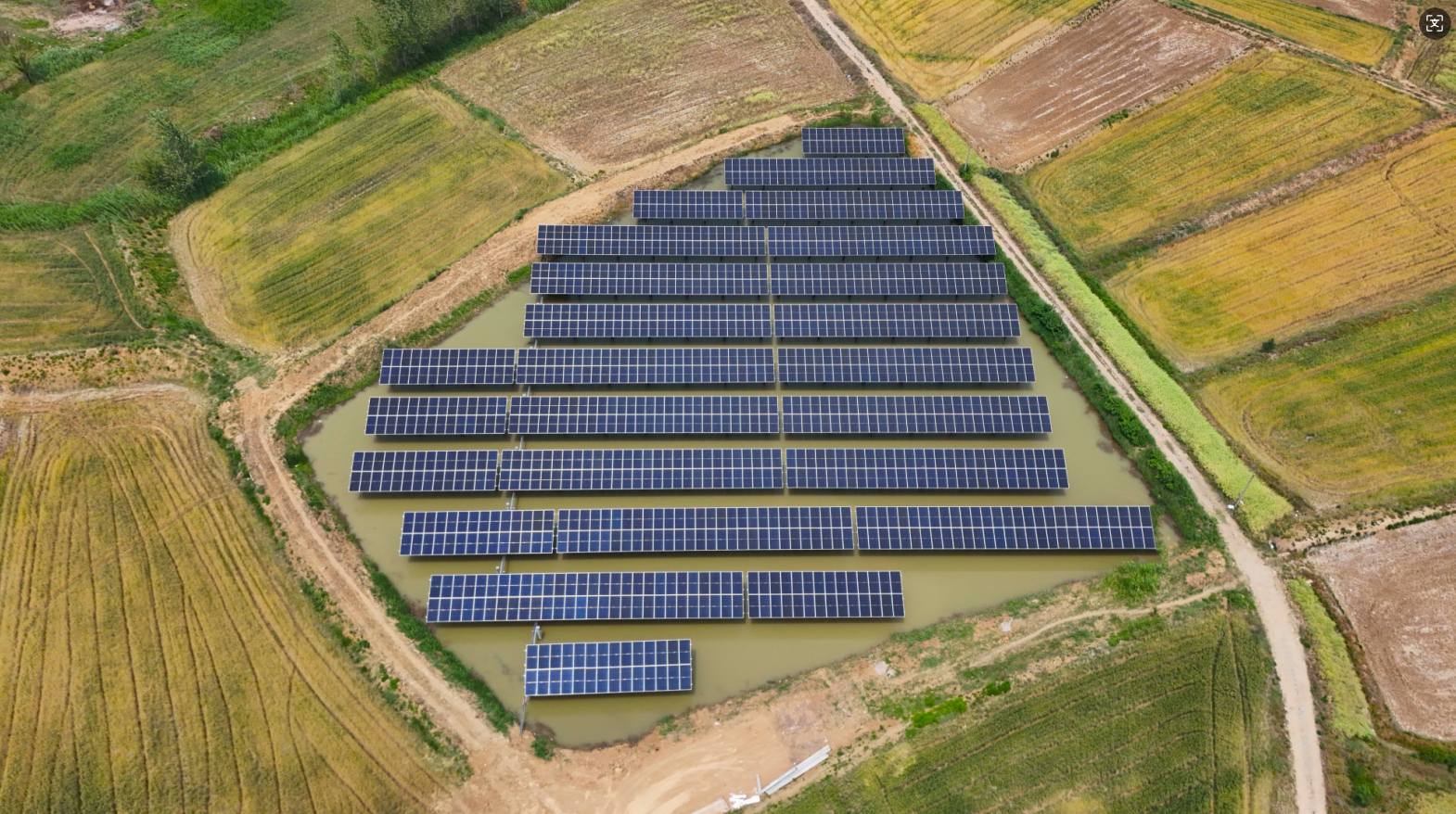 “绿电+养殖”双丰收！AG旗舰厅科技肥东县八斗镇渔光互补项目二期并网